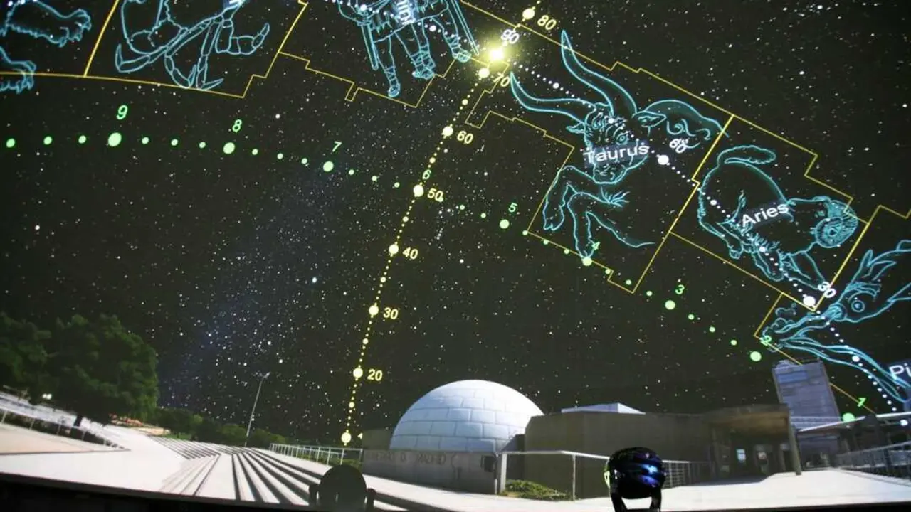 Sala de proyecciones del Planetario. Imagen del Ayuntamiento de Madrid.