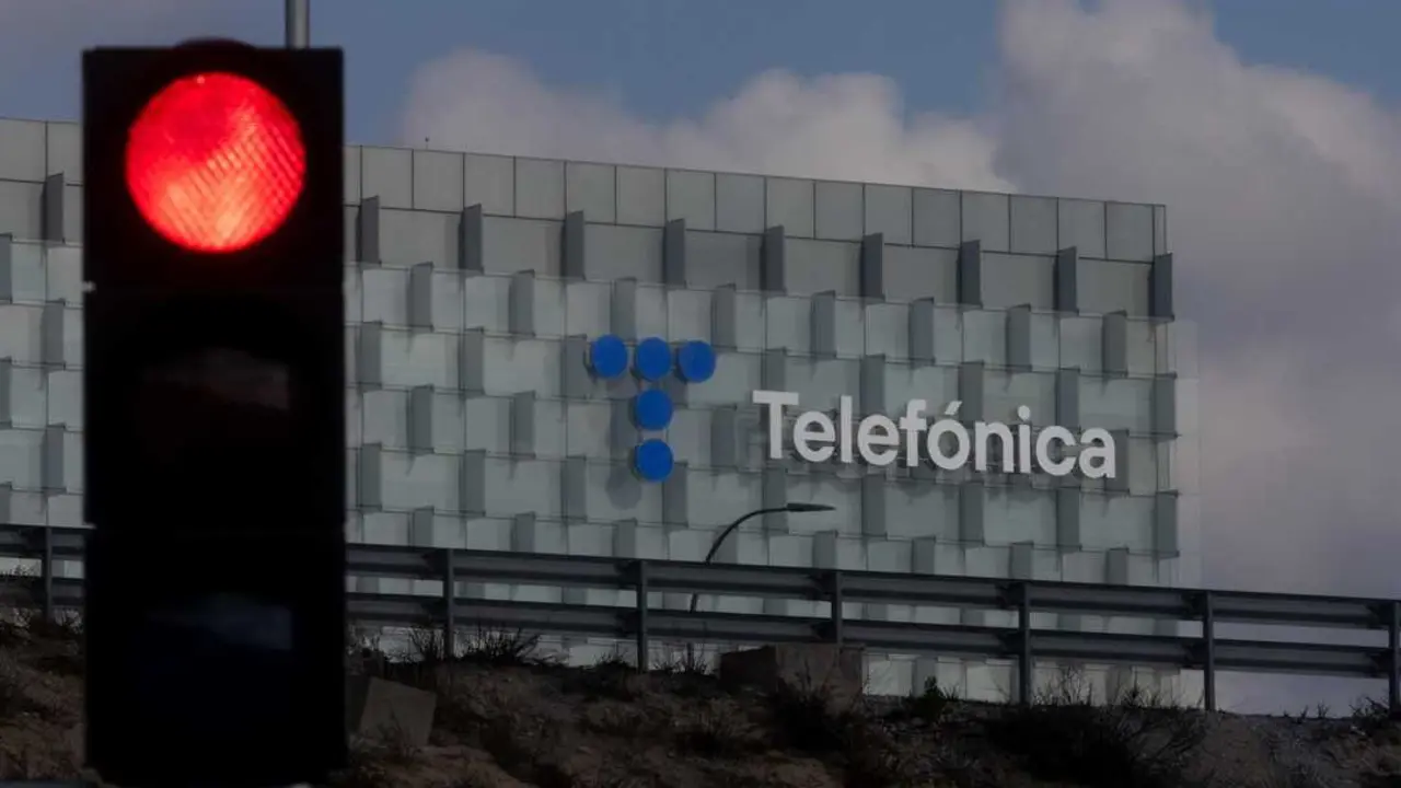 Fachada de la sede de Telef&oacute;nica, en Madrid (Espa&ntilde;a). Imagen de EP.