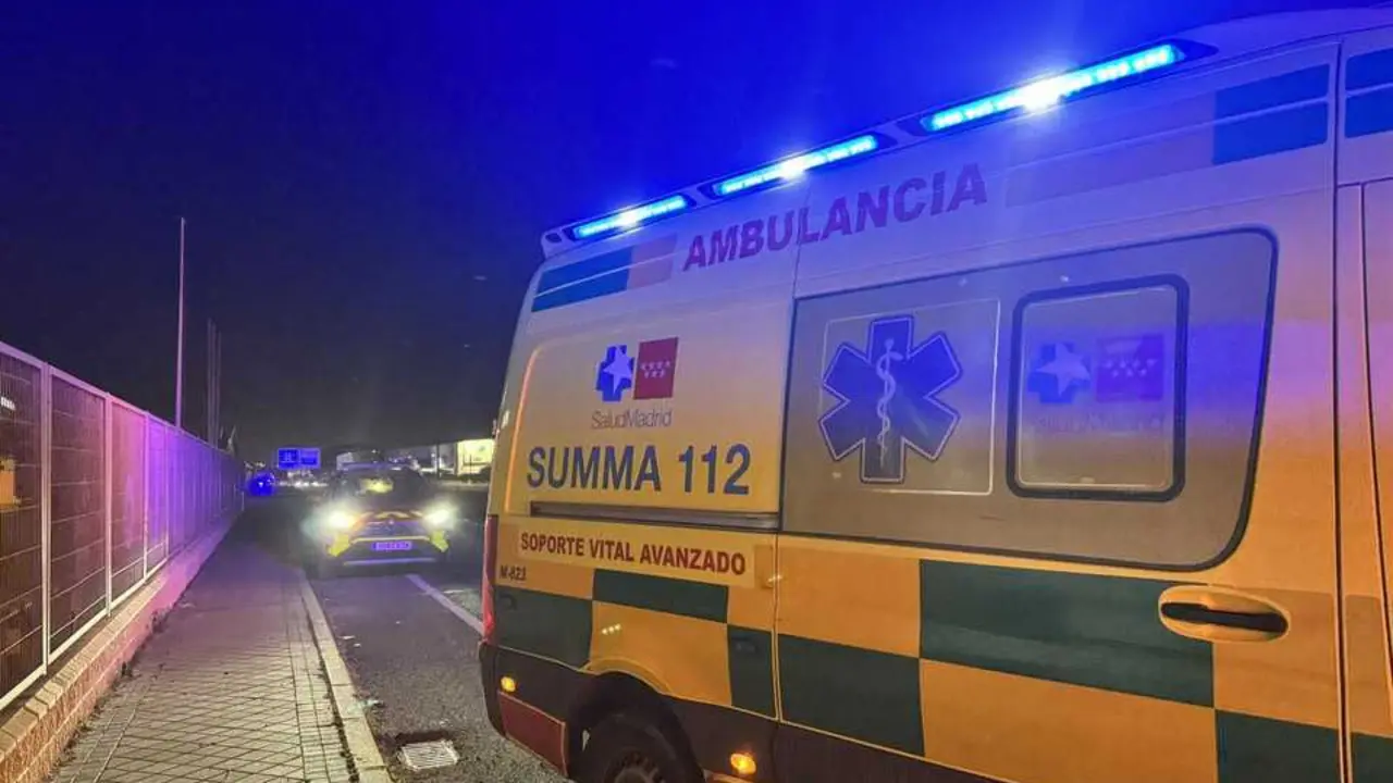 La ambulancia en el lugar de los hechos. EP.