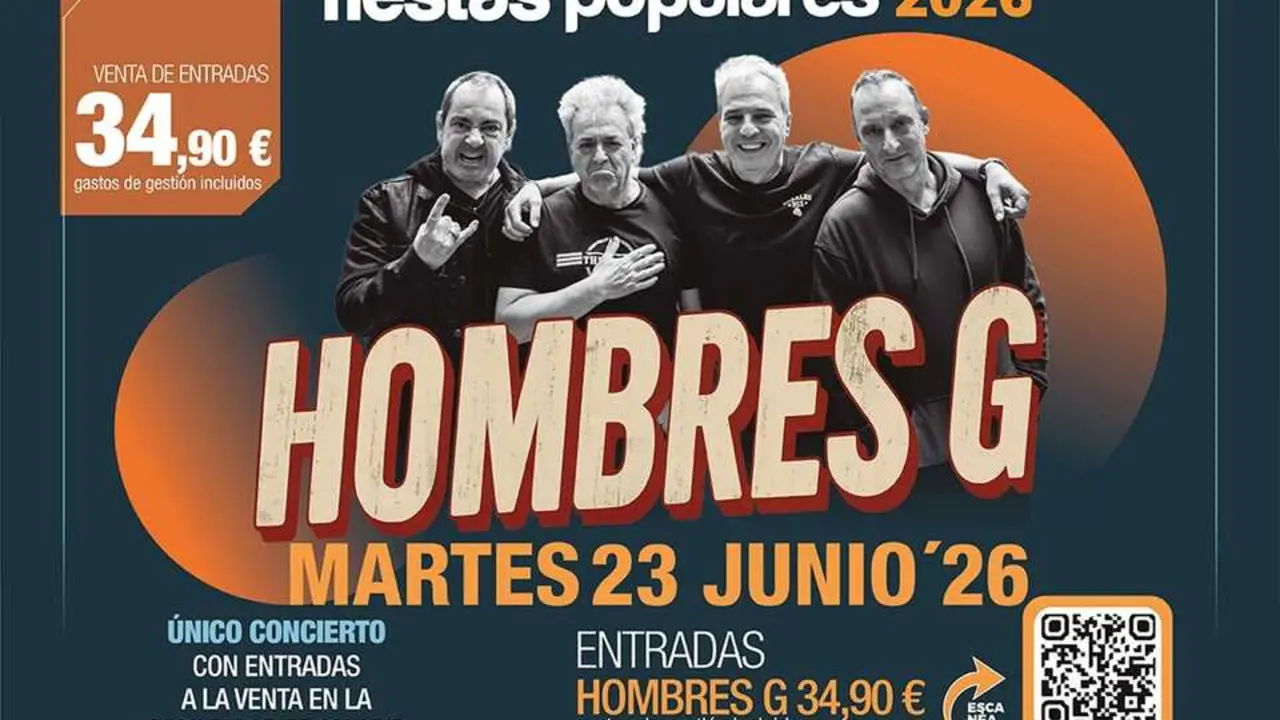 Cartel del concierto de Hombres G.