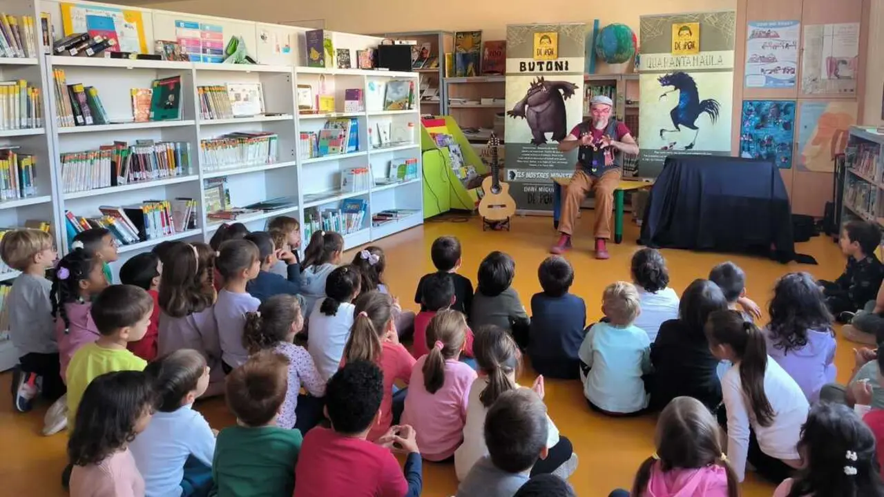 Foto de archivo de una actividad infantil en una biblioteca de la Comunidad. Imagen de EP.