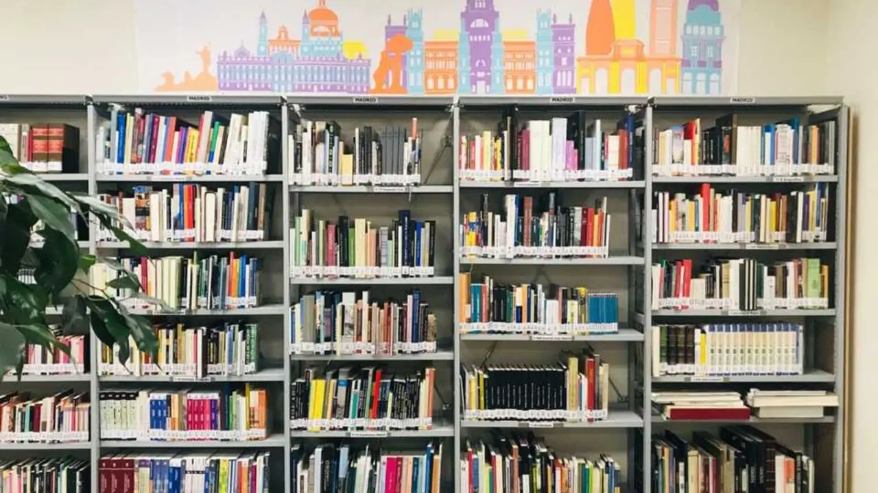Una biblioteca. Imagen del Ayuntamiento de Madrid.