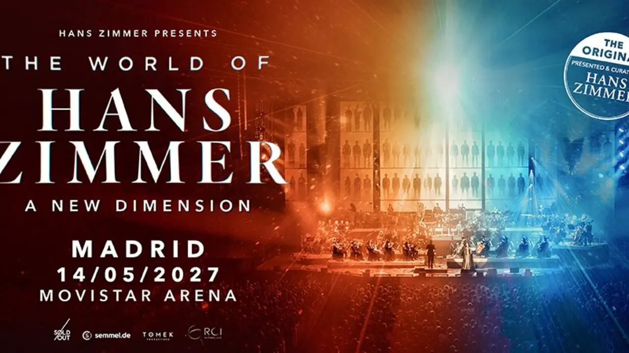Cartel del concierto de Hans Zimmer. Imagen de Movistar Arena.