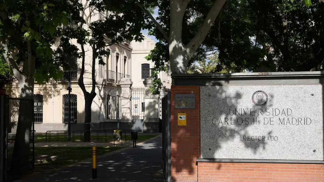 achada del Rectorado de la Universidad Carlos III, a 14 de mayo de 2024, en Madrid (Espa&ntilde;a). EP.