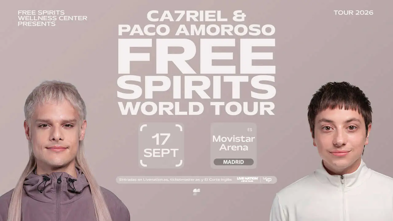 Cartel del concierto. Fuente: Movistar Arena.