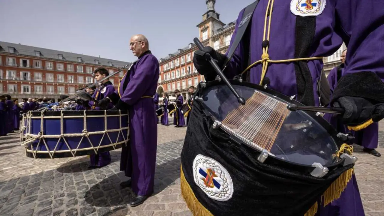 La tamborrada en Madrid en ediciones anteriores. Imagen del Ayuntamiento de Madrid.