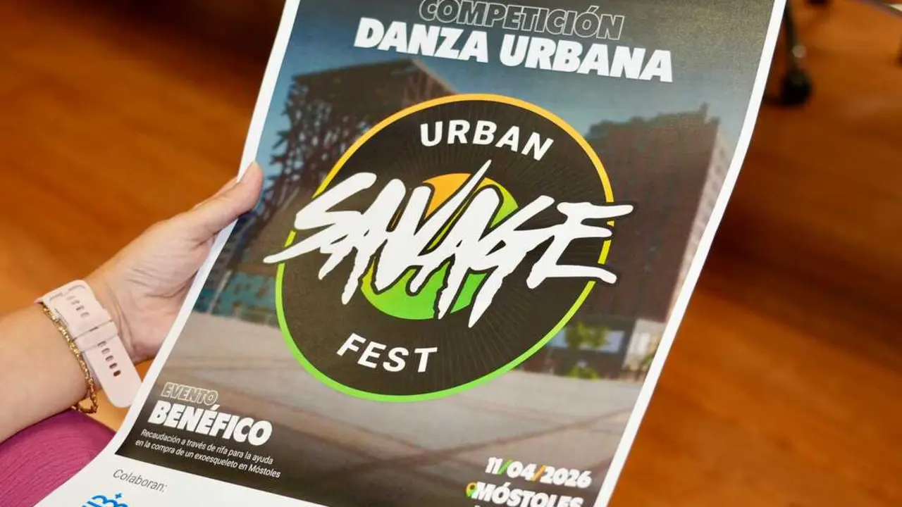 Cartel del &ldquo;Urban Savage Fest&rdquo;. Foto del Ayuntamiento de M&oacute;stoles.