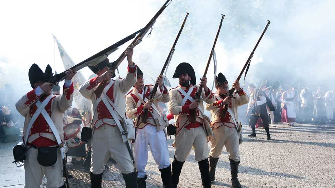 Recreaci&oacute;n hist&oacute;rica del 2 de mayo en Madrid.