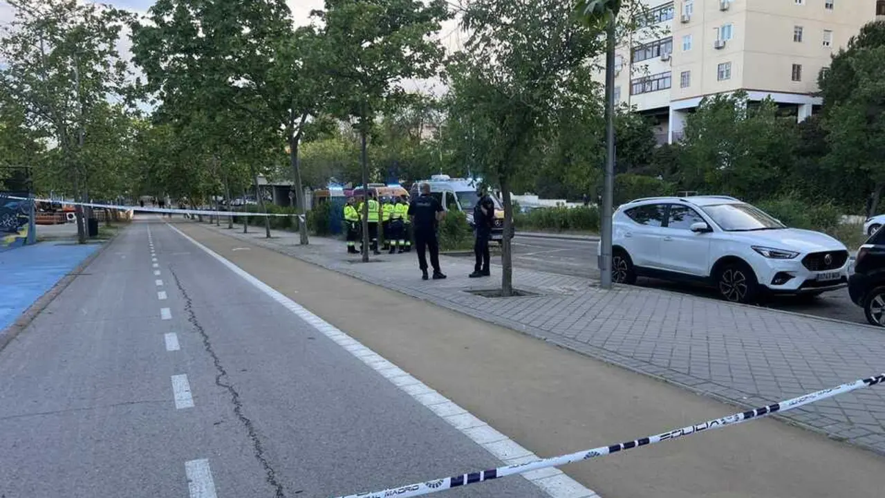 Lugar del accidente. Imagen de Emergencias Madrid.
