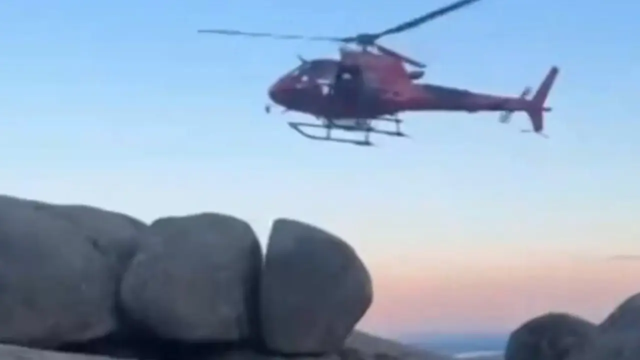 El momento del rescate. Imagen de Emergencias Madrid.