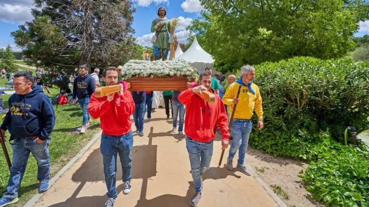 Celebraci&oacute;n de San Isidro en Villanueva de la Ca&ntilde;ada. Imagen del Ayuntamiento.