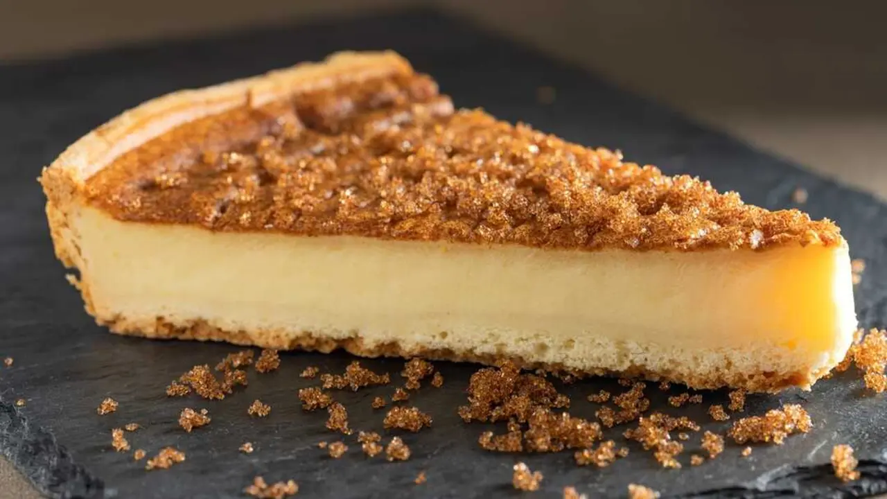 Tarta de queso. Imagen de archivo.