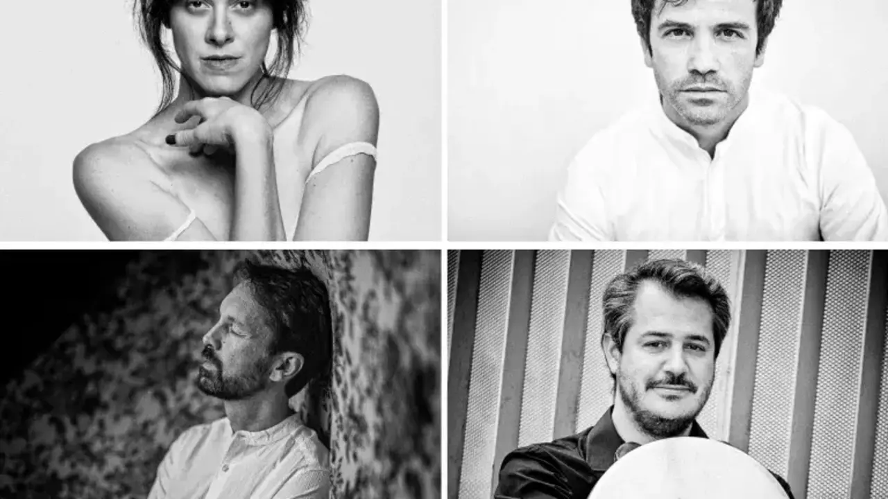 Maria Berasarte, Ignacio Prego, Pablo M. Caminero y David Mayoral en 'Todos los bienes del mundo'.