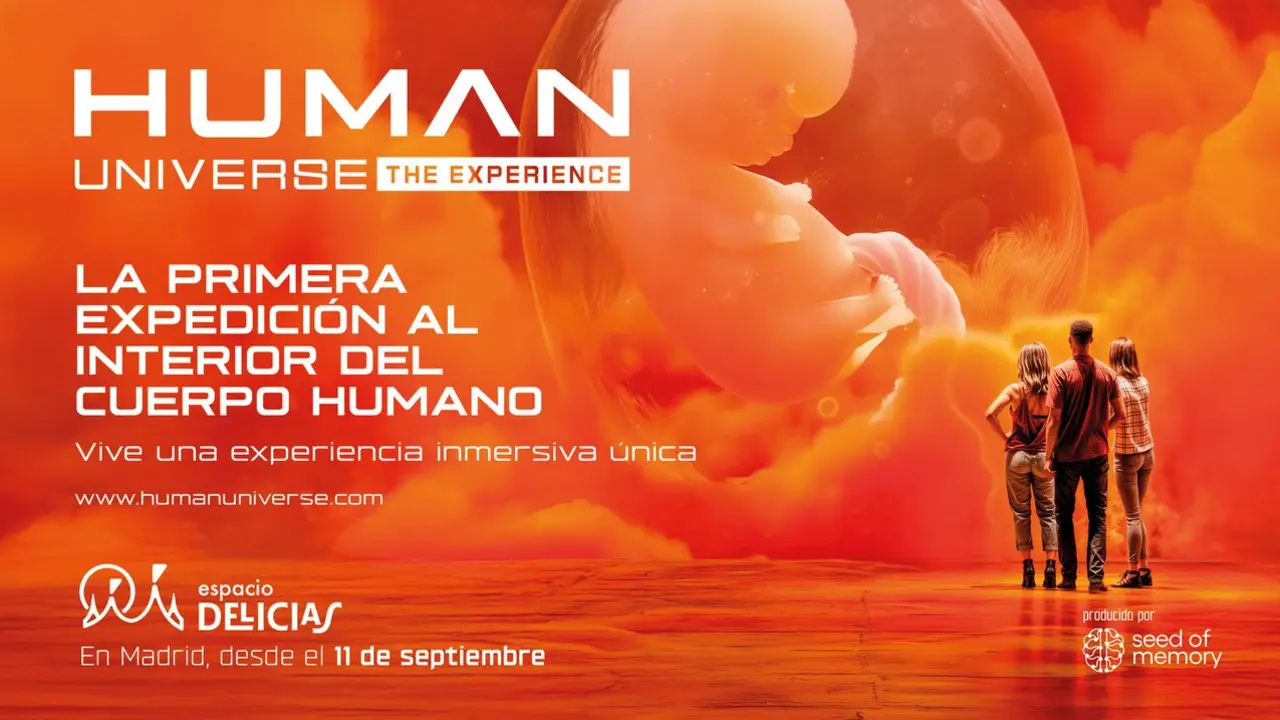 Cartel de la exposici&oacute;n 'Human Universe'.