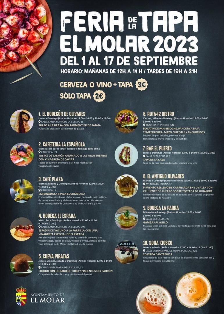 MADRID.-El Molar.- La Feria de la Tapa vuelve mañana y contará con la participación de diez establecimientos