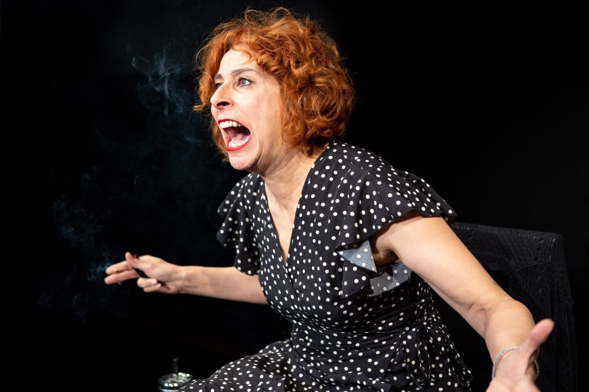 Fotografía de una de las escenas de Lucha y metamorfosis de una mujer.