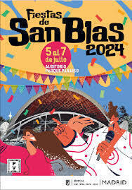 Cartel fiestas san blas madrid 