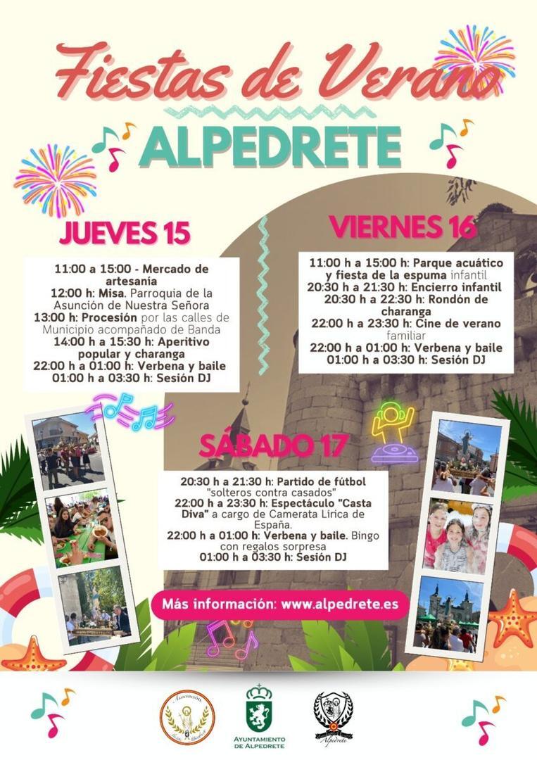 Cartel Fiestas de Alpedrete 2024 | Fuente: Ayto. de Alpedrete