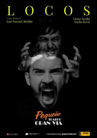 Cartel de la obra de teatro 'Locos'.