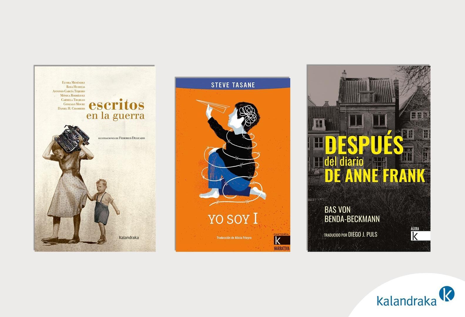 Tres portadas de los libros recomendados.