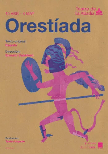 Cartel de la obra de teatro 'La Orestíada'.