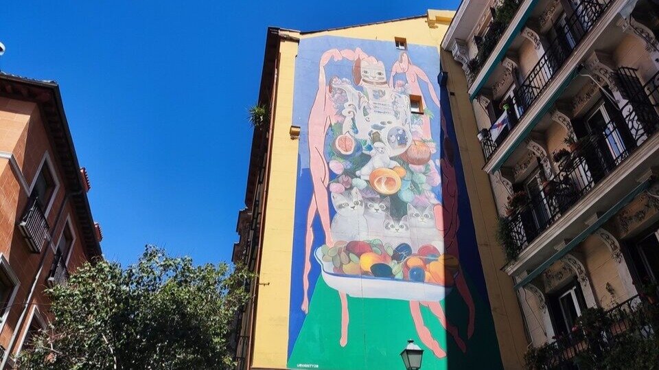Arte urbano en la calle de Embajadores.