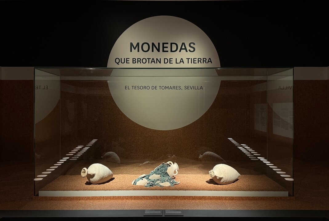La exposición el Tesoro de Tomares. Imagen del Museo arqueológico nacional.