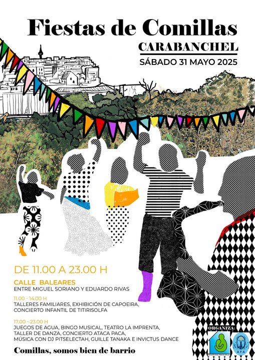 Cartel de las fiestas de Comillas.