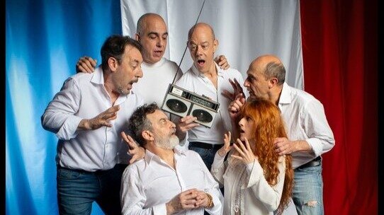 Reparto de 'El barbero de Picasso'. Imagen del Teatro español.