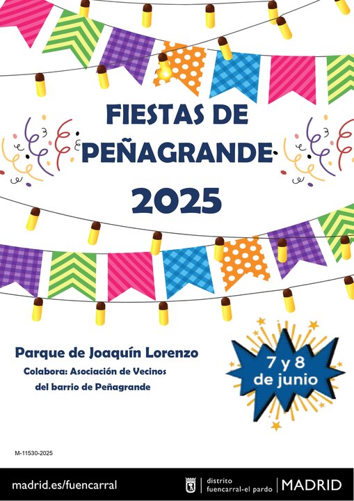 Cartel Fiestas de Peñagrande.