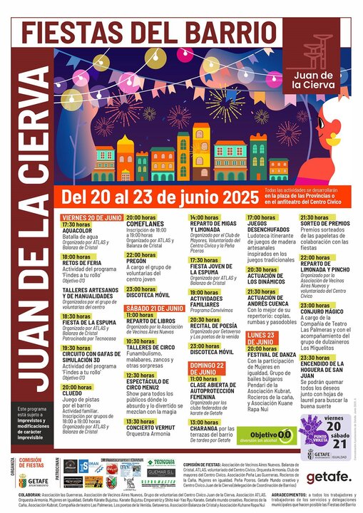Cartel de las fiestas de Getafe.