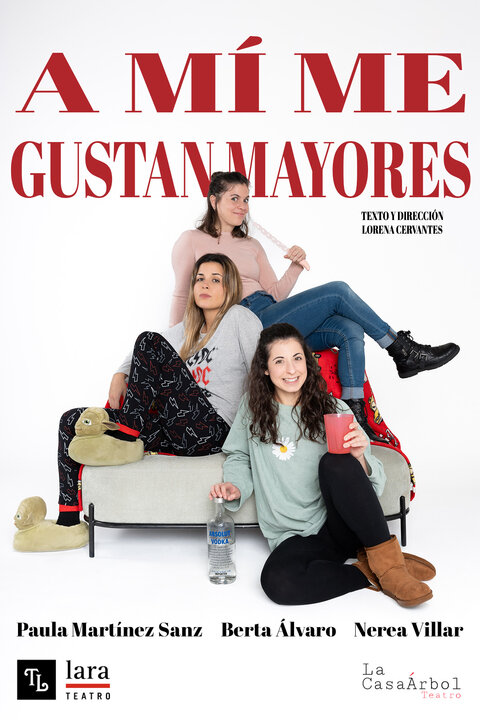 Cartel de 'A mí me gustan mayores'. Fotografía de Jenifer Power, cedida por el Teatro Lara.