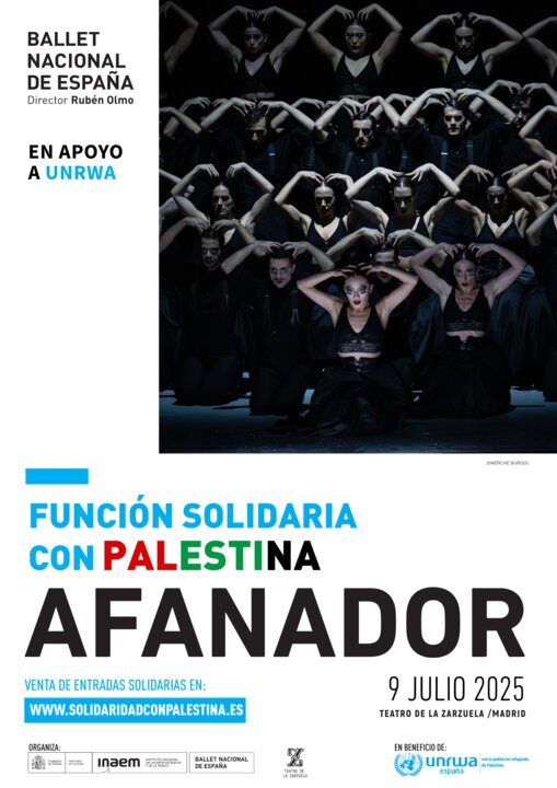 Cartel de la Función Solidaria Ballet Nacional.