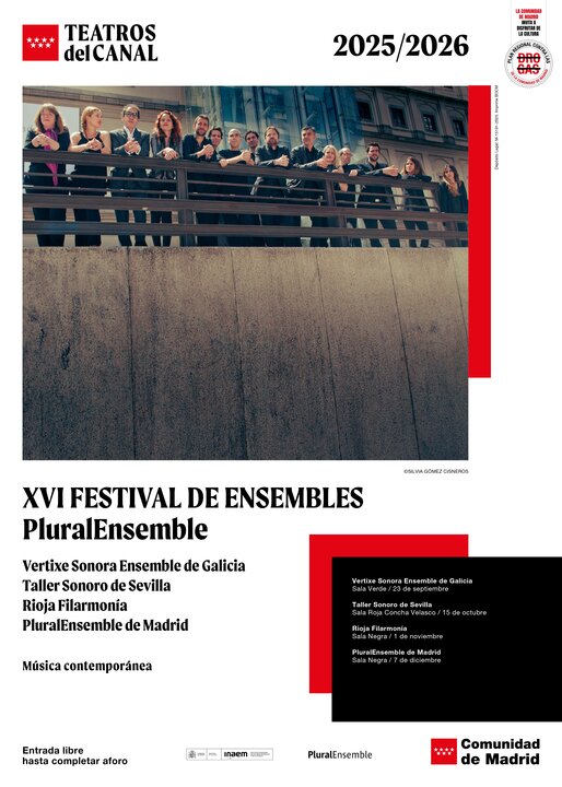 Cartel del Festival de Ensembles. Fuente: Teatros del Canal.