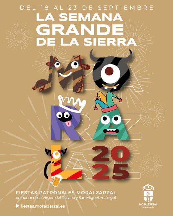 Cartel del programa de Moralzarzal.