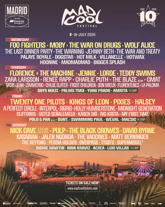 Cartel de Mad Cool 2026.