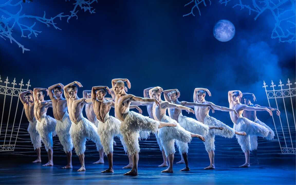 Momento de 'El lago de los cisnes'. Imagen del Teatro Real.