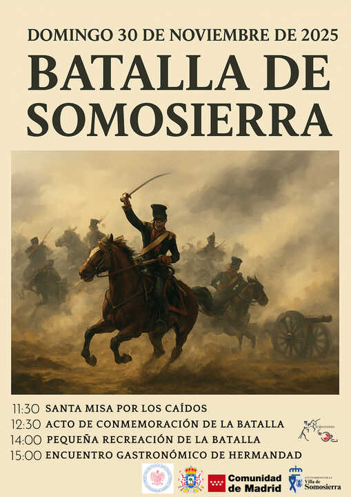 Somosierra conmemora la Batalla de 1808 con una jornada histórica y cultural. Imagen de Sierra Norte.