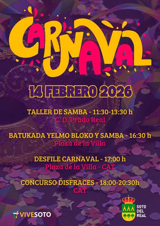 Cartel de Carnaval de Soto del Real.