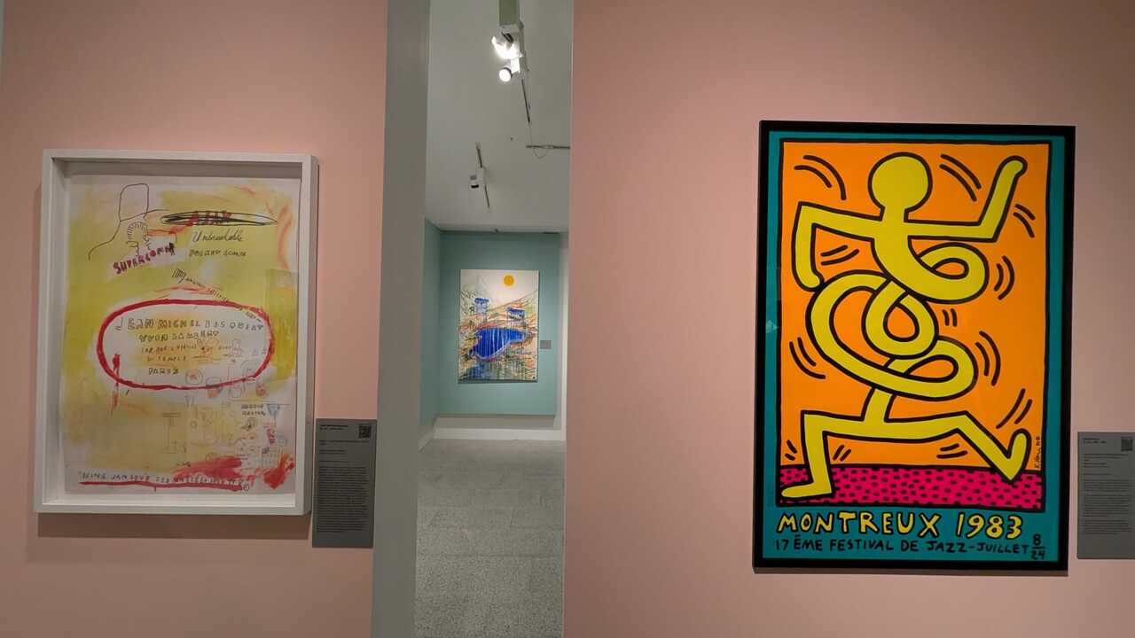 Algunas de las obras de la exposición de la Fundación Canal.
