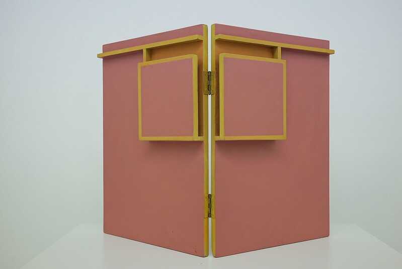 Jordi Teixidor. Díptico rosa, 1967. Colección de arte Banco Sabadell. ©Jordi Teixidor, VEGAP. Imagen de la Comunidad de Madrid.