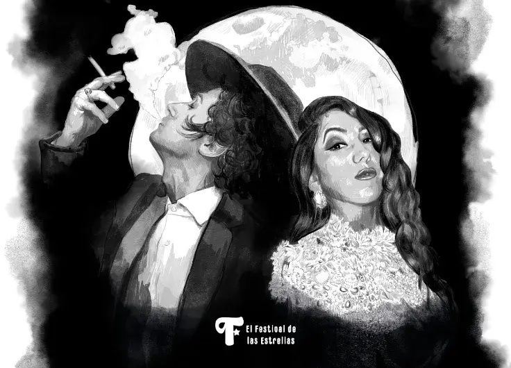 La compañía flamenca de Antonio de Verónica y Saray Cortés rinden homenaje a Miguel de Molina con el espectáculo 'Entre dos orillas, una vida bailada'. Imagen de Teatro Circo Price.