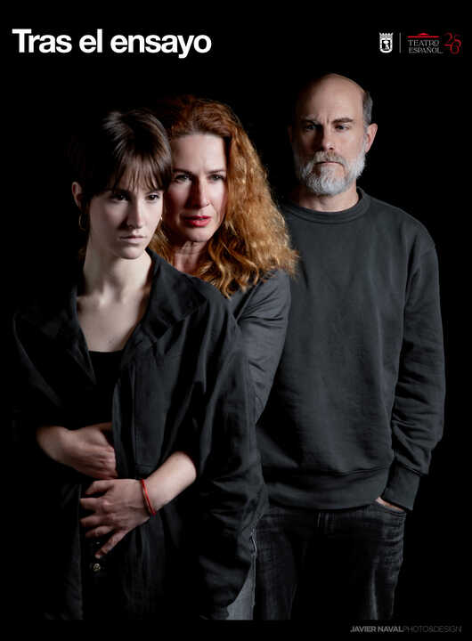 Tras el ensayo. Imagen de Javier Naval, cedida por el Teatro Español.