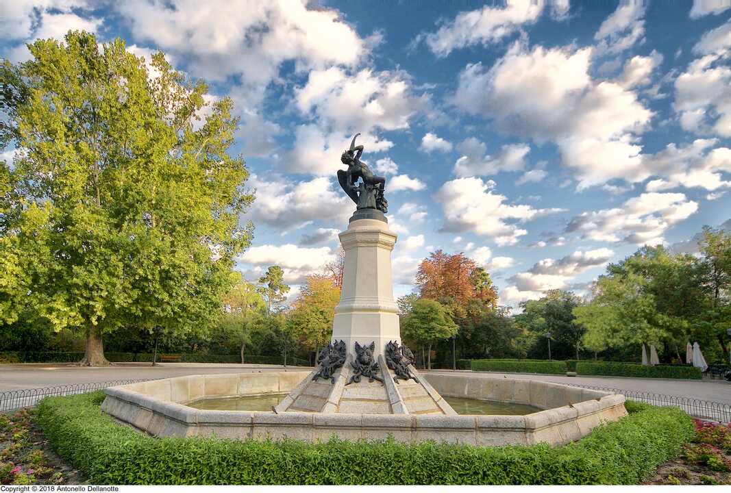 El Ángel Caído de El Retiro. Imagen del Ayuntamiento de Madrid.