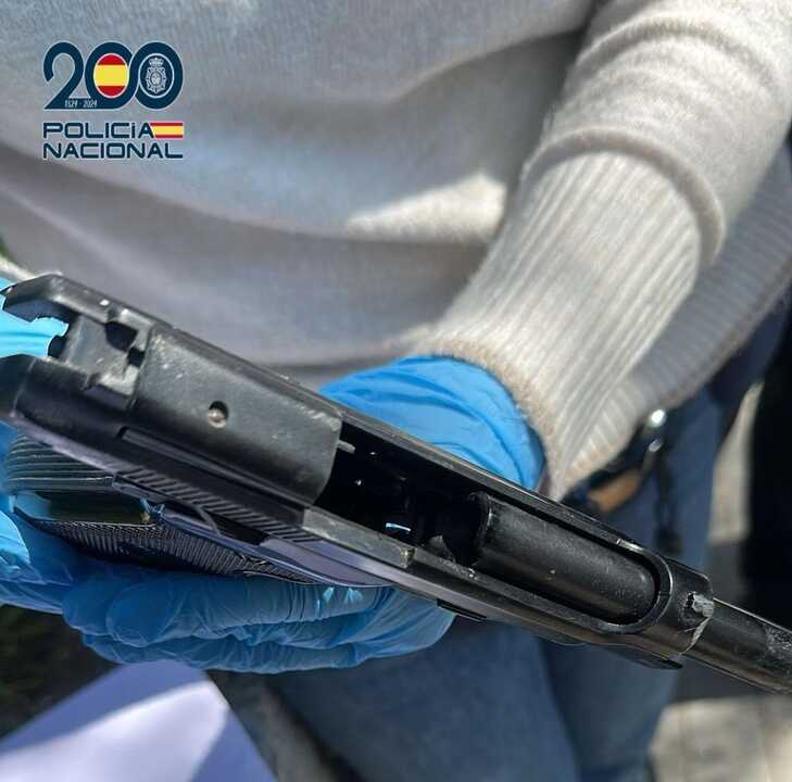 El arma incautada. Imagen de la Policía Nacional.