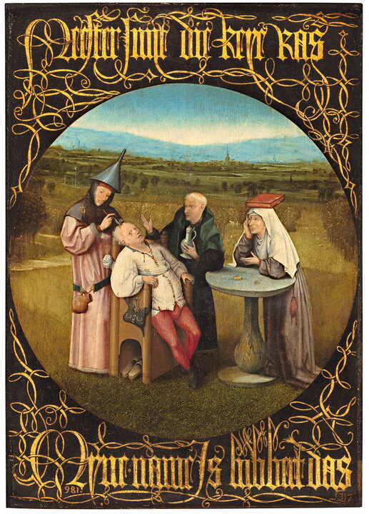 La extracción de la piedra de la locura. El Bosco. Museo Nacional del Prado