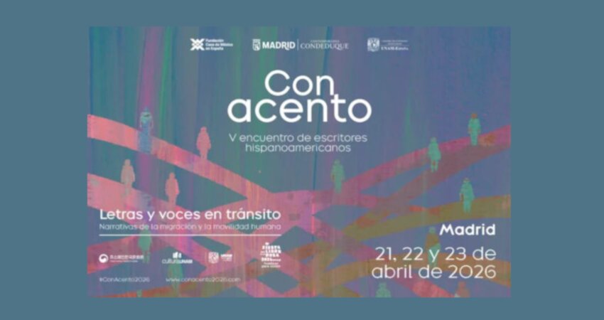 Cartel festival 'Con Acento'. Imagen de la Comunidad de Madrid.