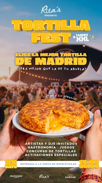 Cartel del Tortilla Fest by Rita’s.